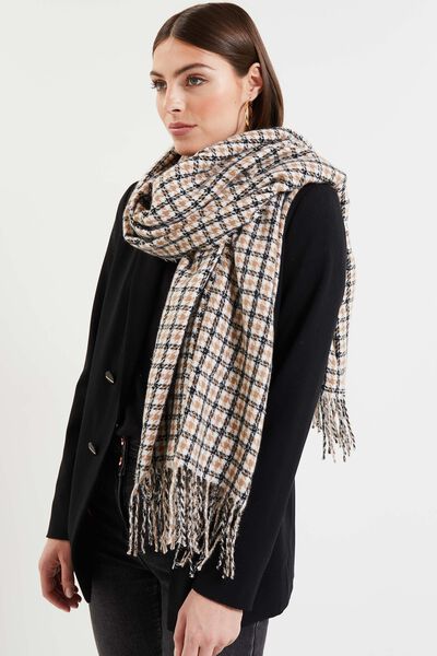 Echarpe à carreaux femme