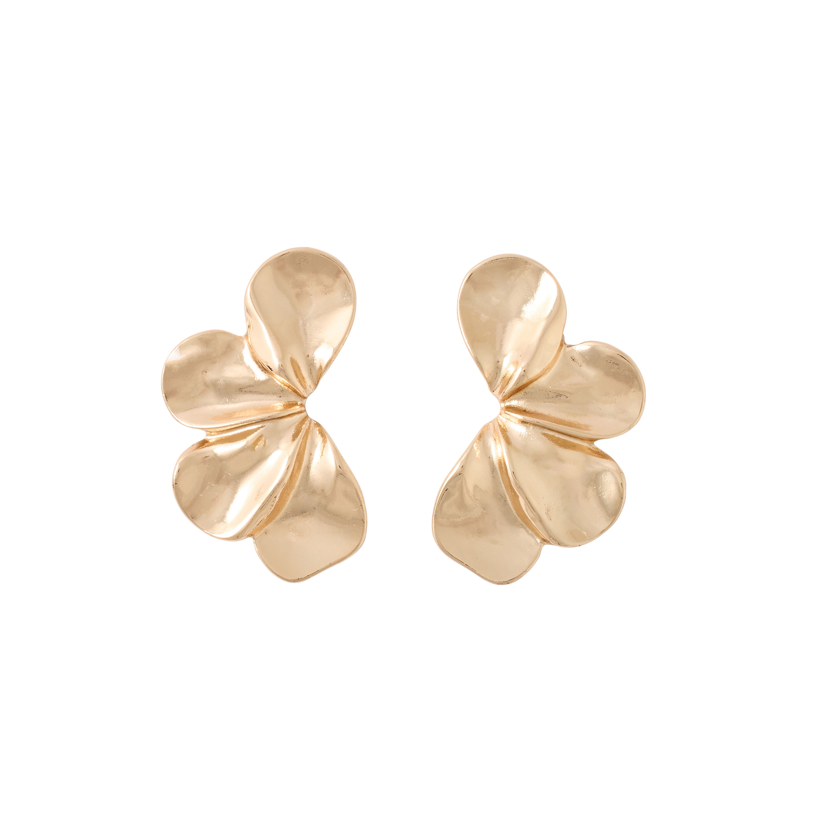 Boucles d&rsquo;oreilles demi-fleurs