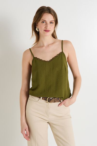 Débardeur col V femme