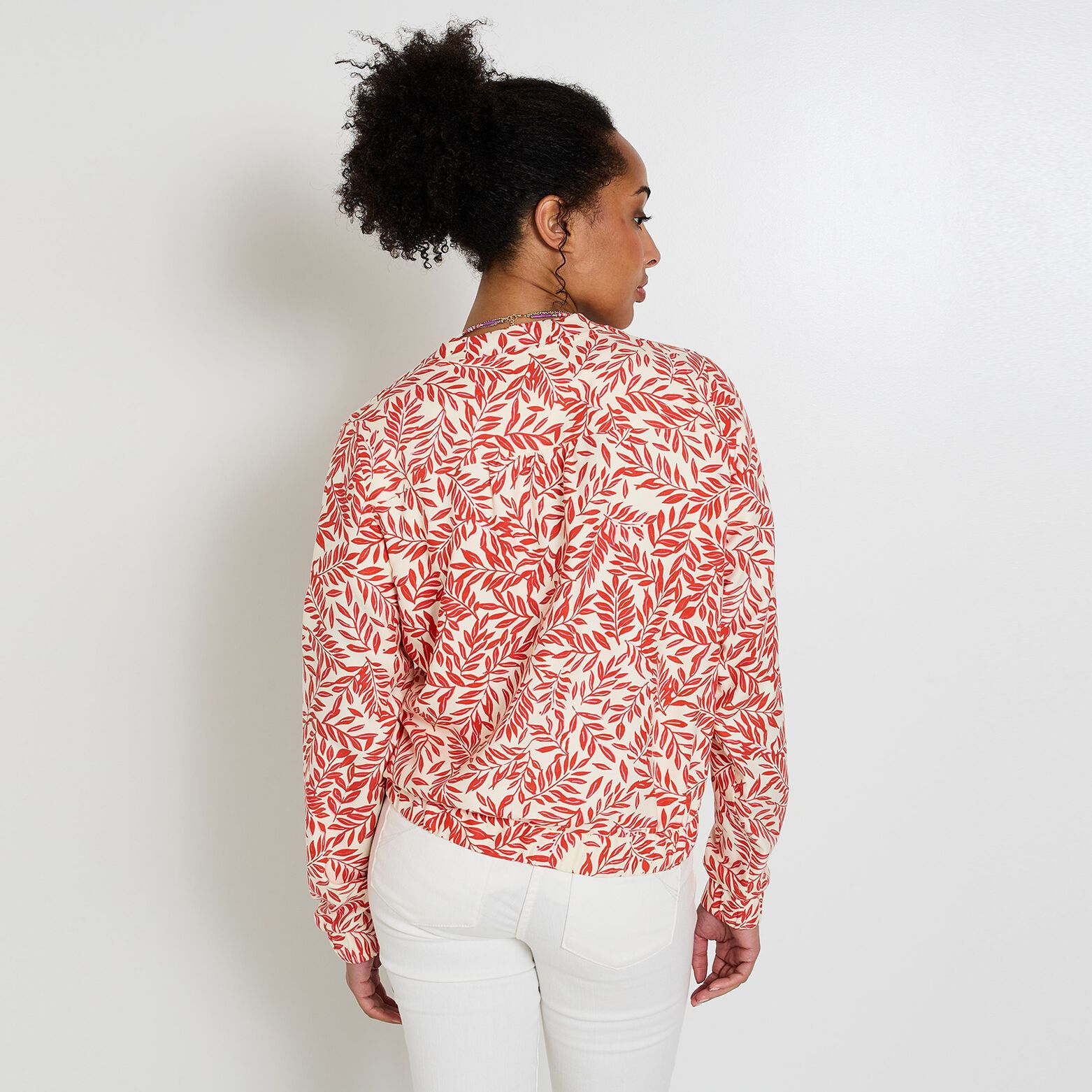 Veste bomber imprimée femme