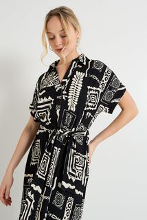 Robe col chemise femme