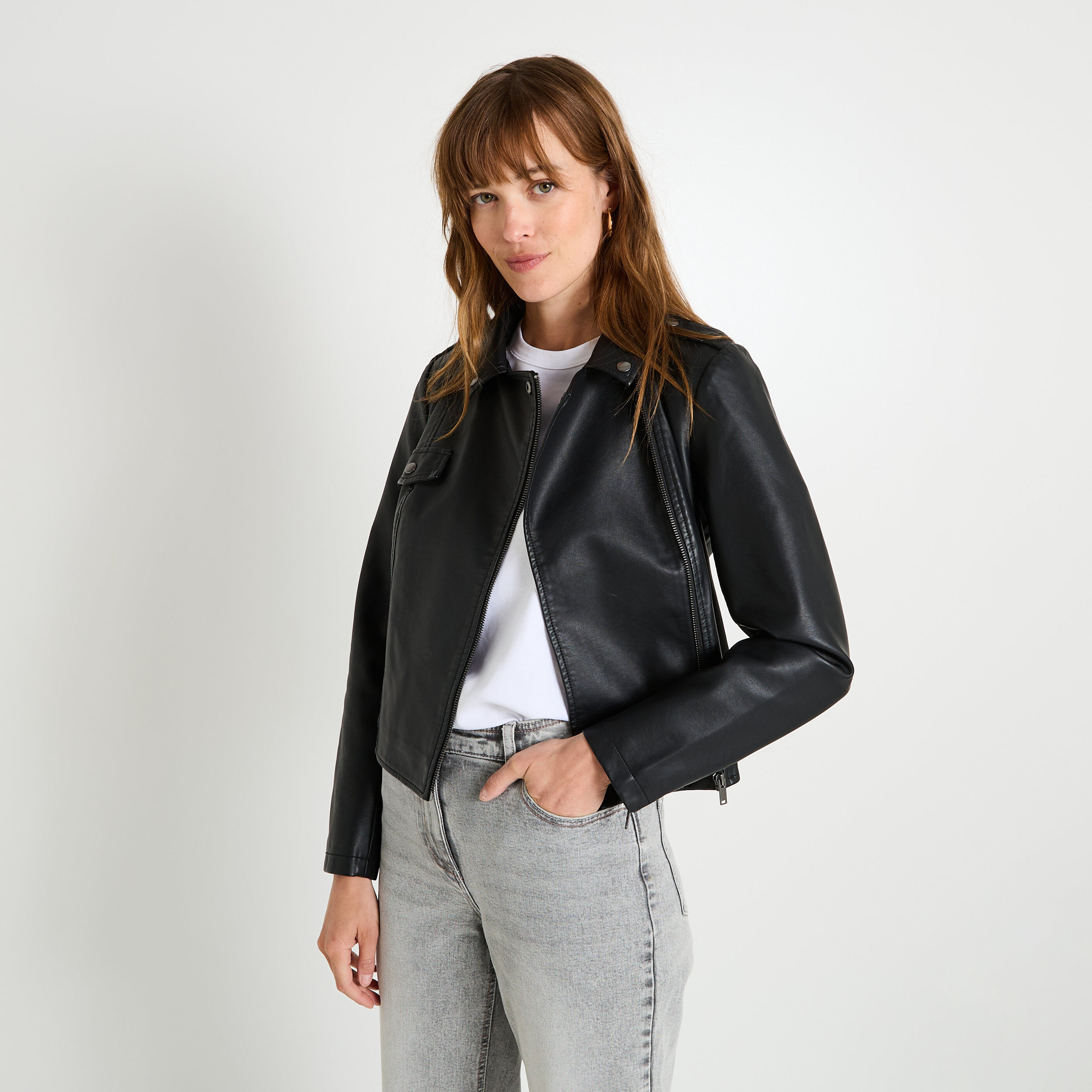 Veste en simili femme