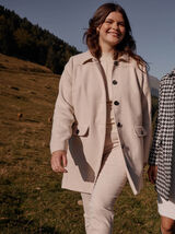 Manteau mi-long femme
