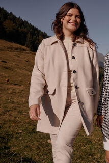 Manteau mi-long femme