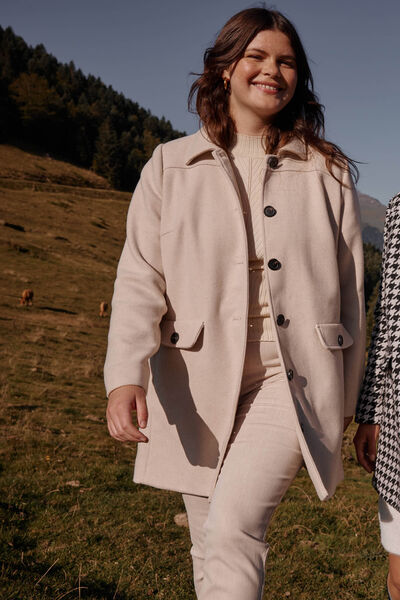 Manteau mi-long femme