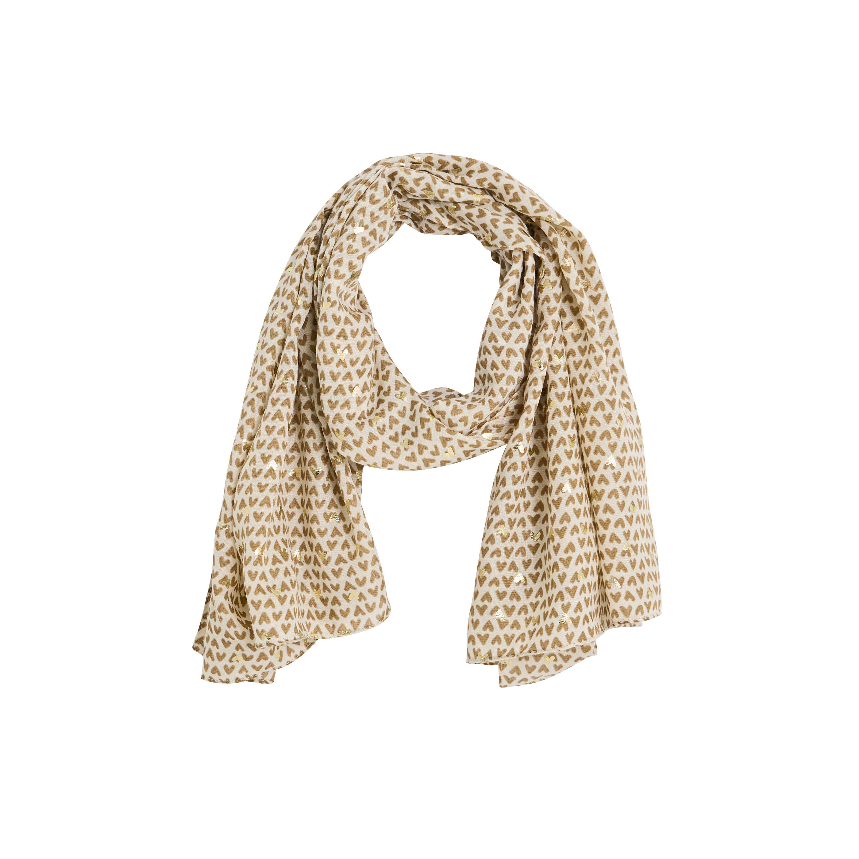 Etole longue imprim&eacute; c&oelig;urs femme