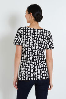 Tshirt imprimé géométrique femme