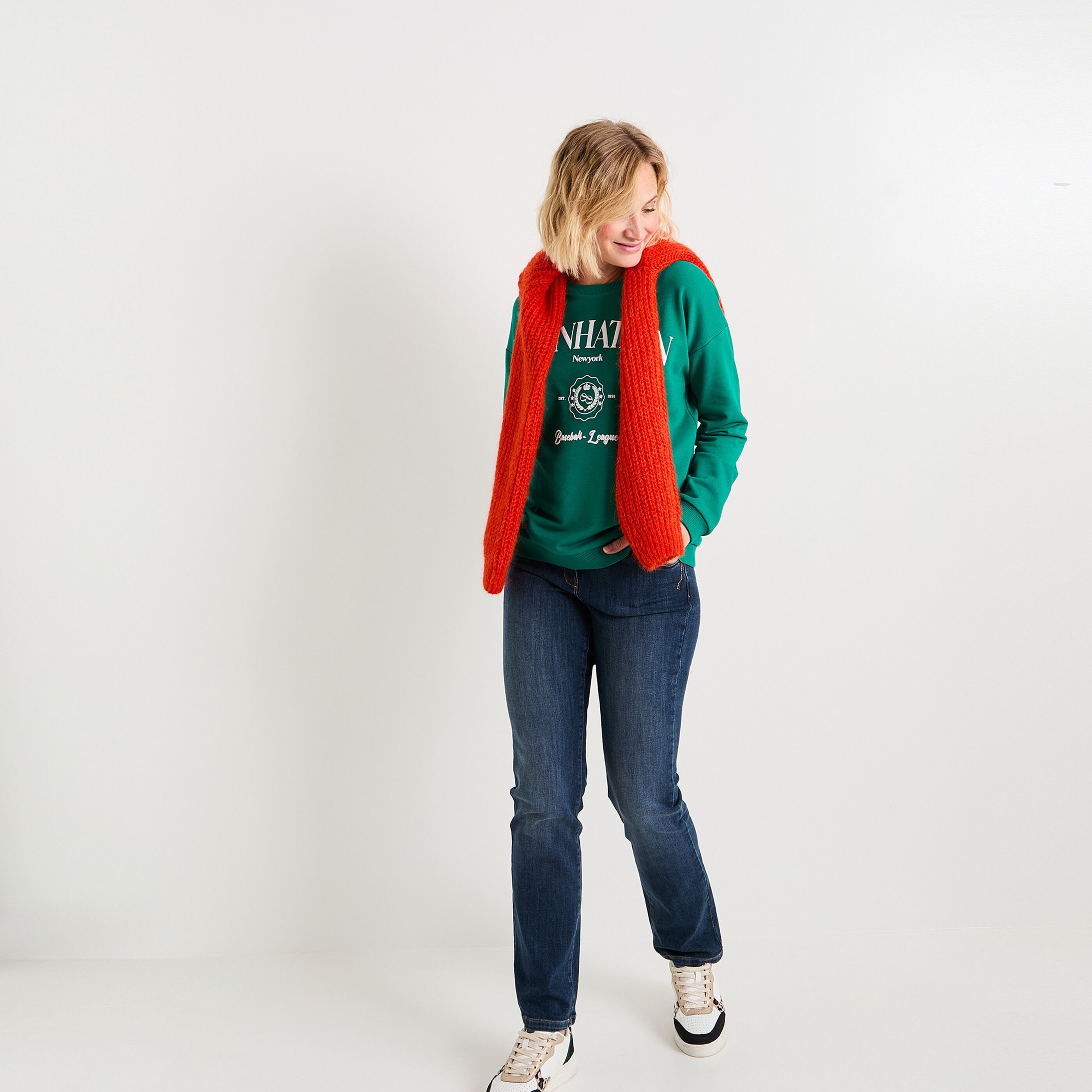 Sweat col rond femme