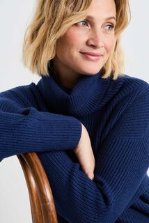 Pull col roulé femme