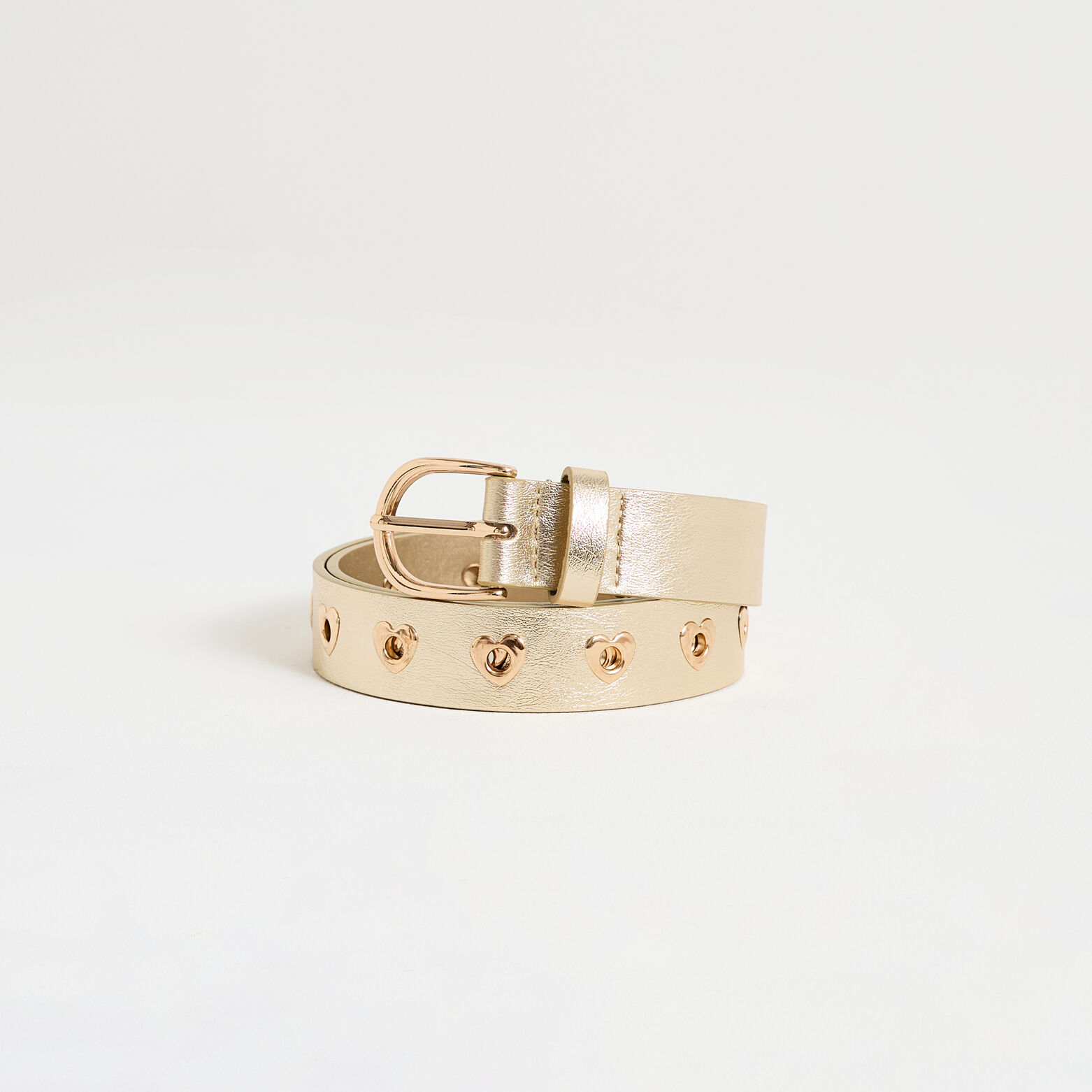 Ceinture avec clous forme coeur