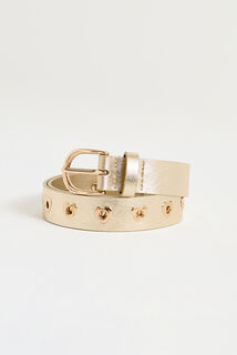 Ceinture avec clous forme coeur