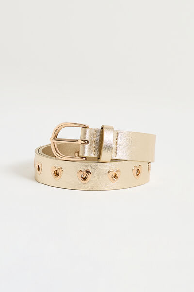 Ceinture avec clous forme coeur