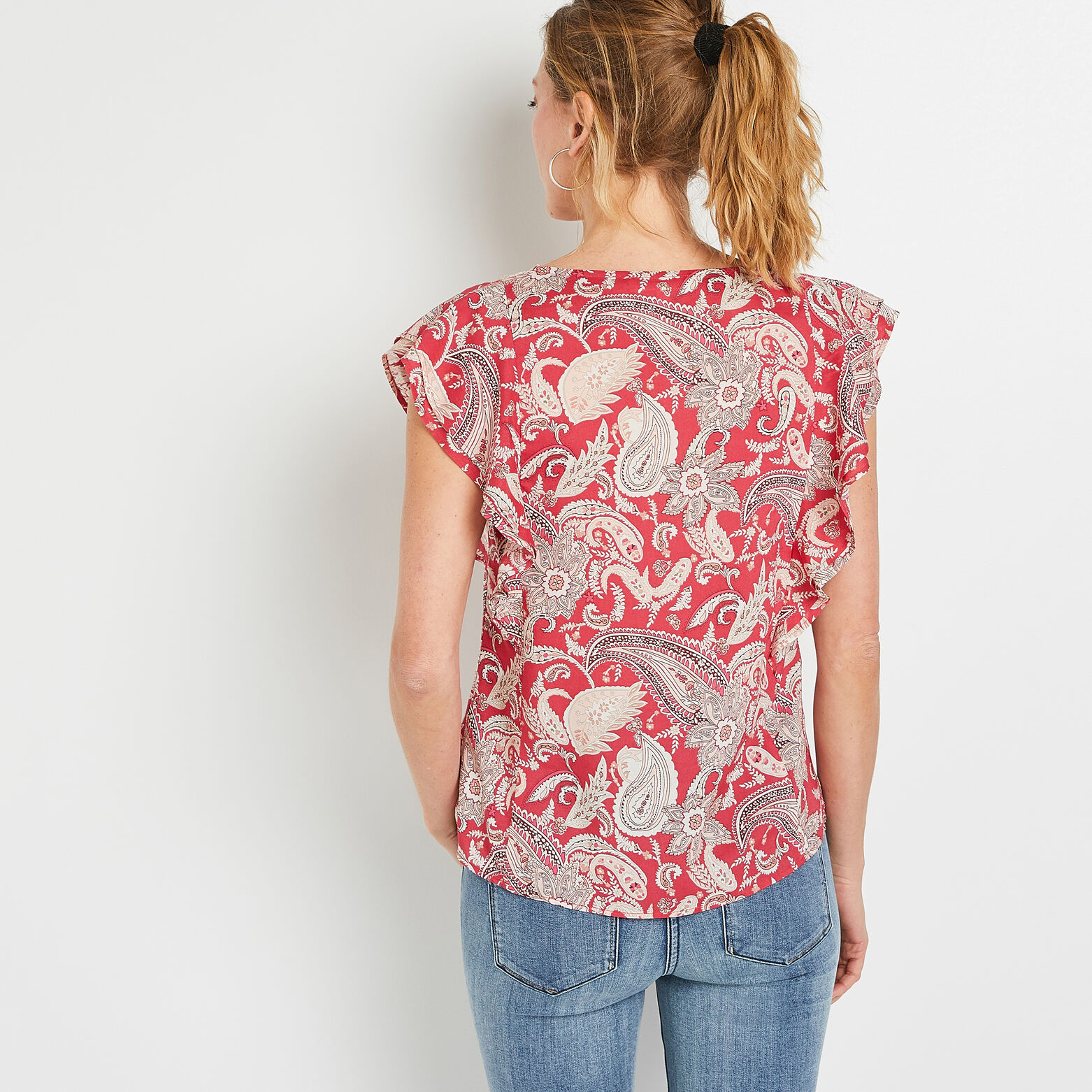Blouse manches courtes femme