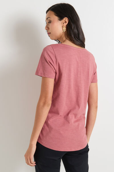 T-shirt col V femme