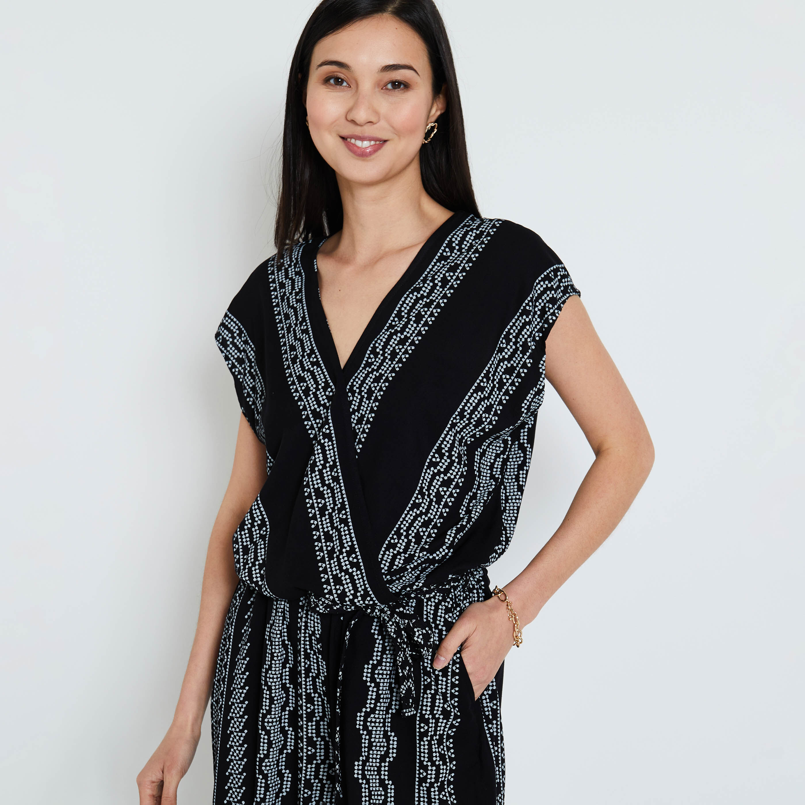 Combinaison imprim&eacute;e femme