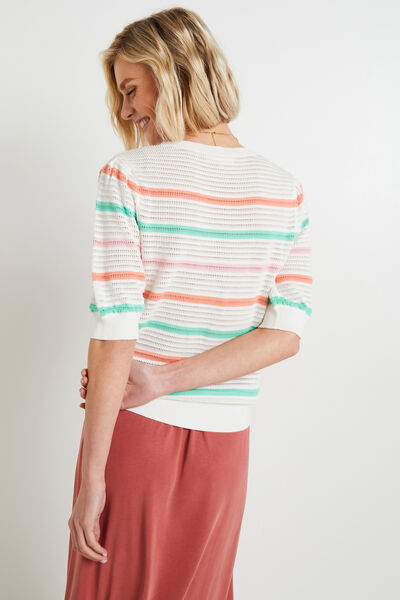 Pull manches courtes femme