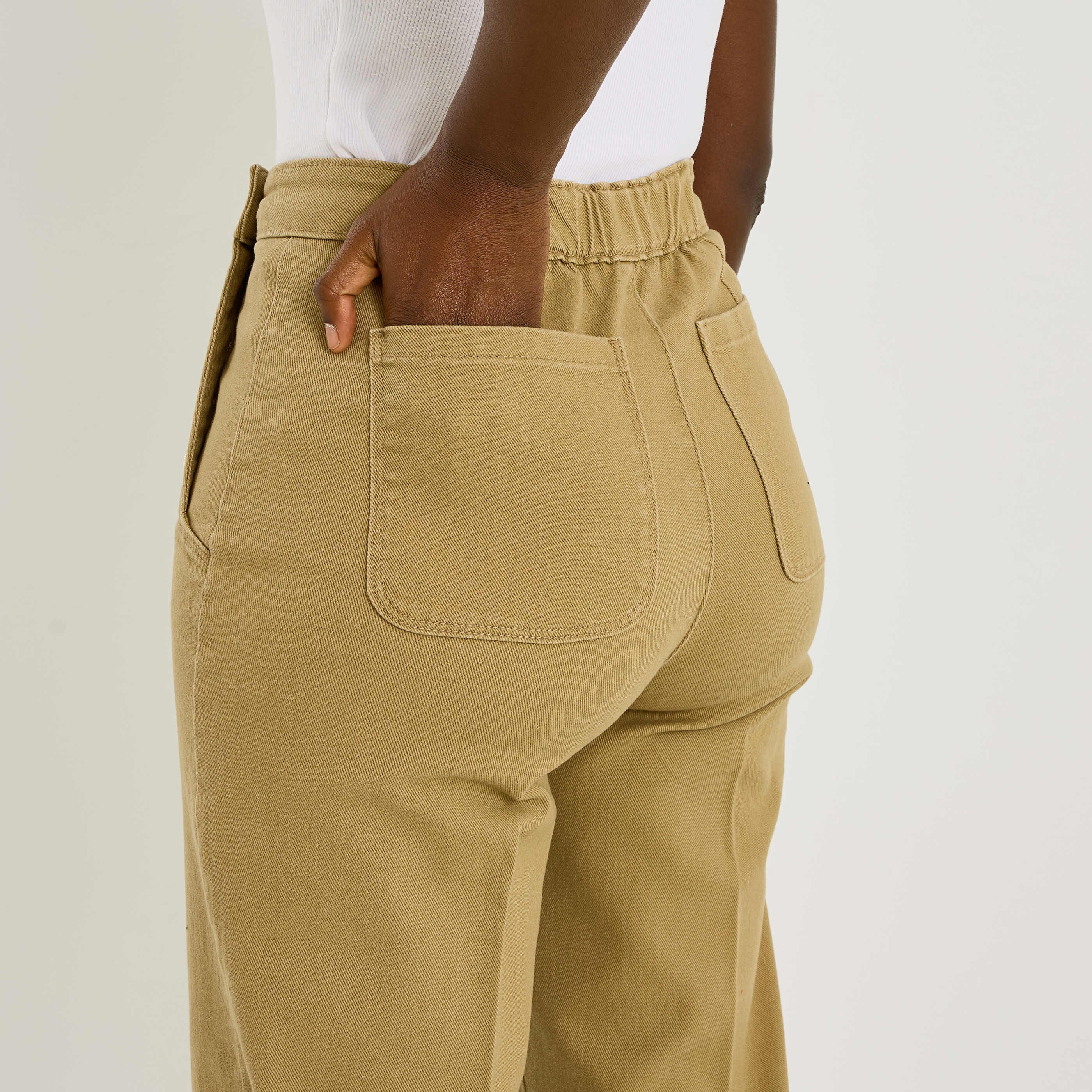Jean flare &agrave; pont POMPON F02 femme