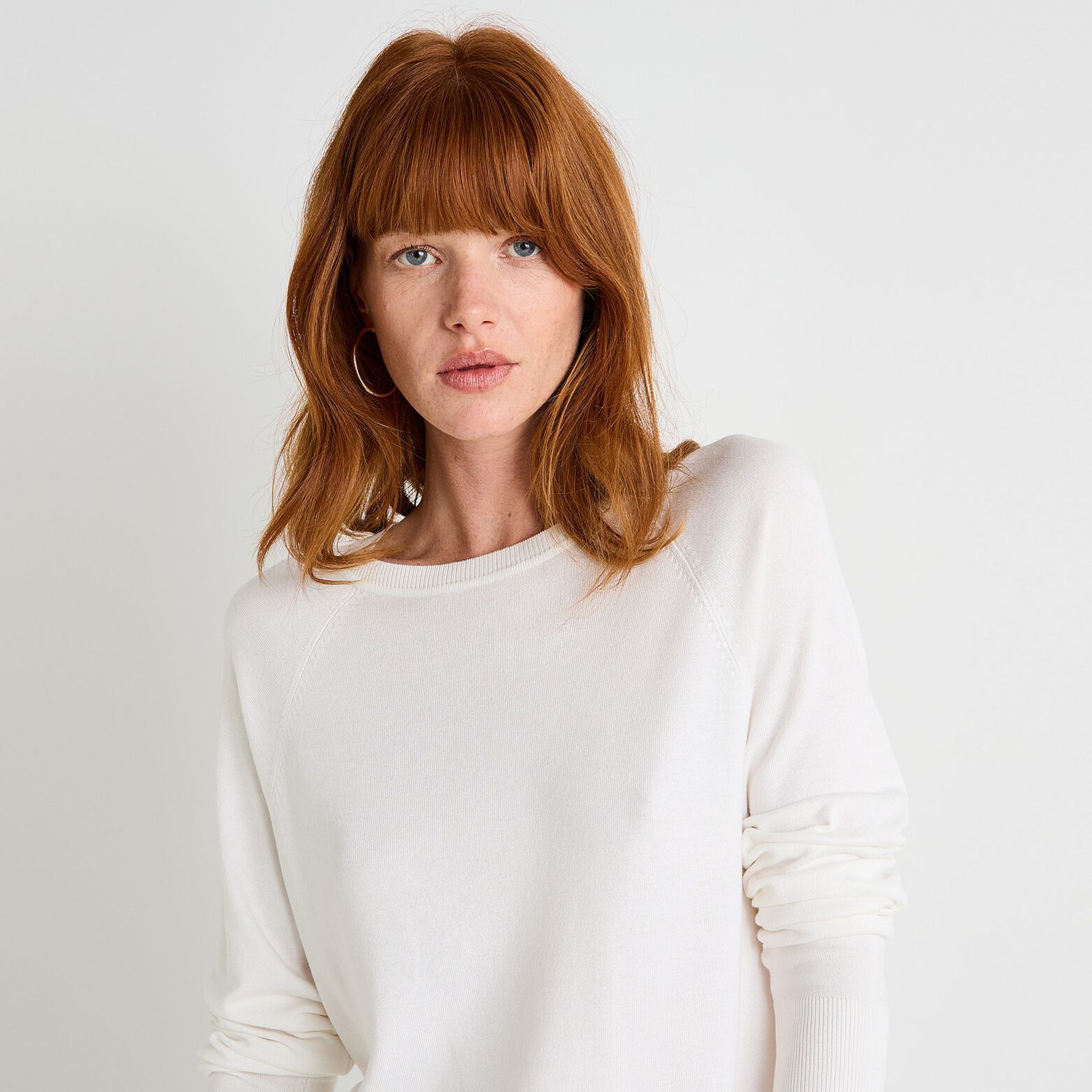 Pull col rond femme