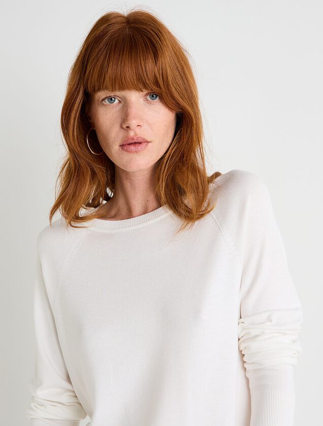 Pull col rond femme