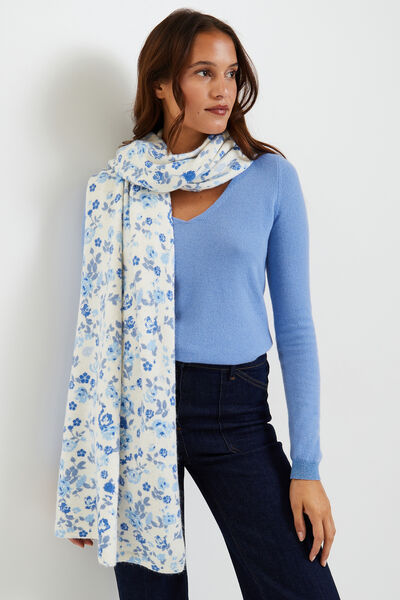Echarpe tricot imprimé femme