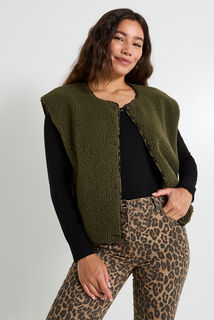 Gilet réversible sans manches femme