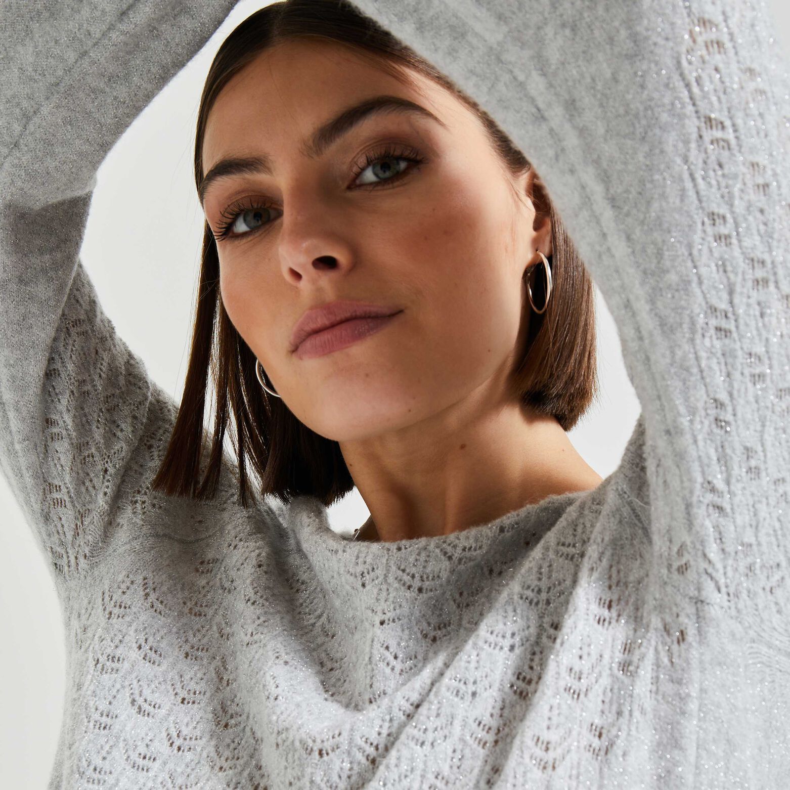 Pull jeux de points femme