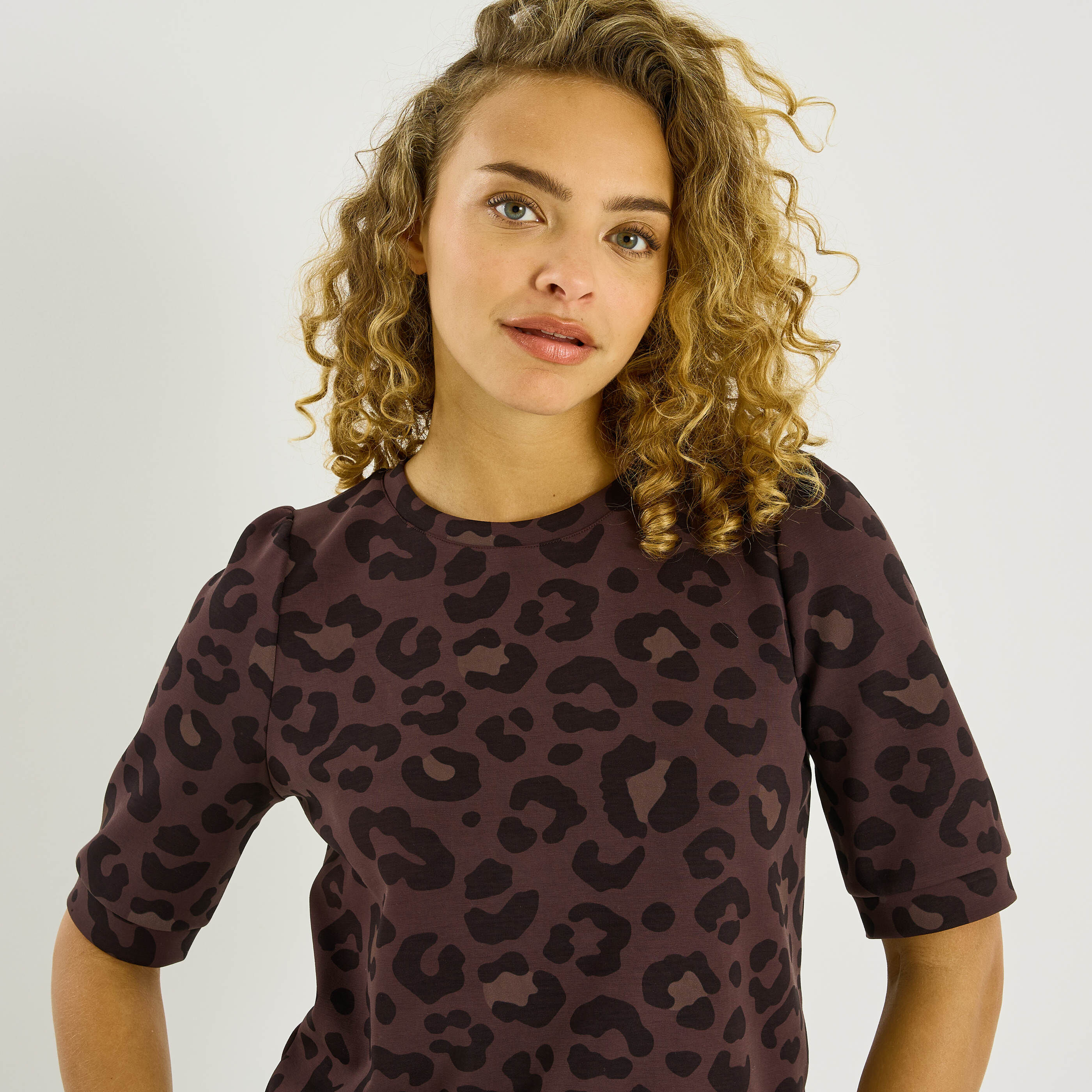 Sweat imprim&eacute; l&eacute;opard femme