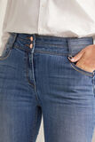 Jean raccourci taille haute femme