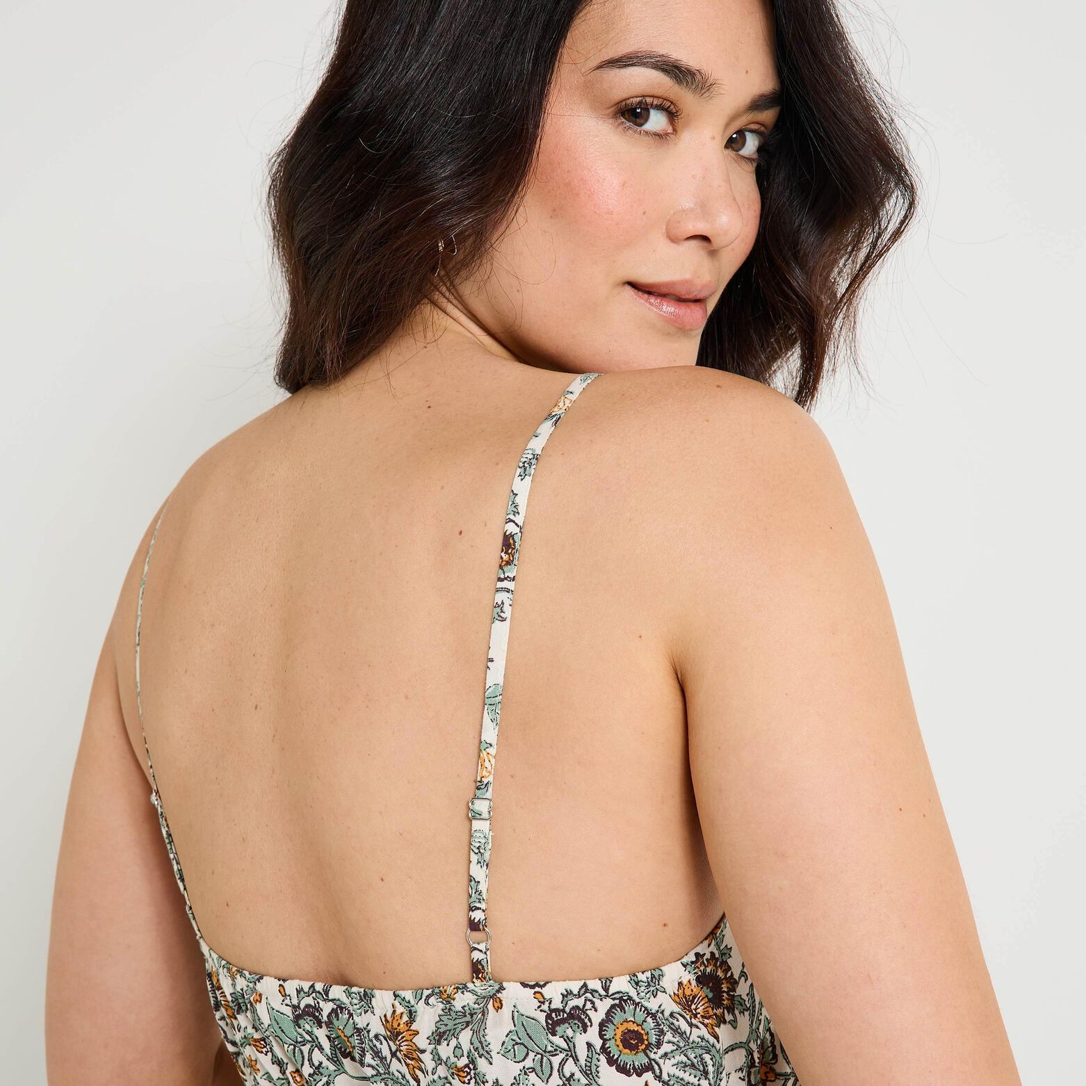 Robe longue imprimée femme