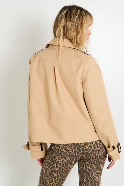 Trench court femme
