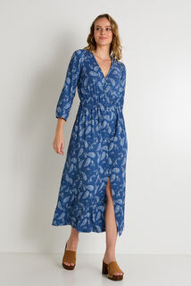 Robe en maille imprimée femme