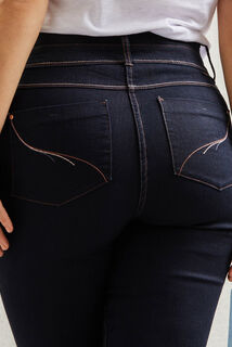 Jean raccourci taille haute HANOI femme