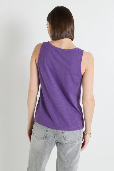 Débardeur col V femme