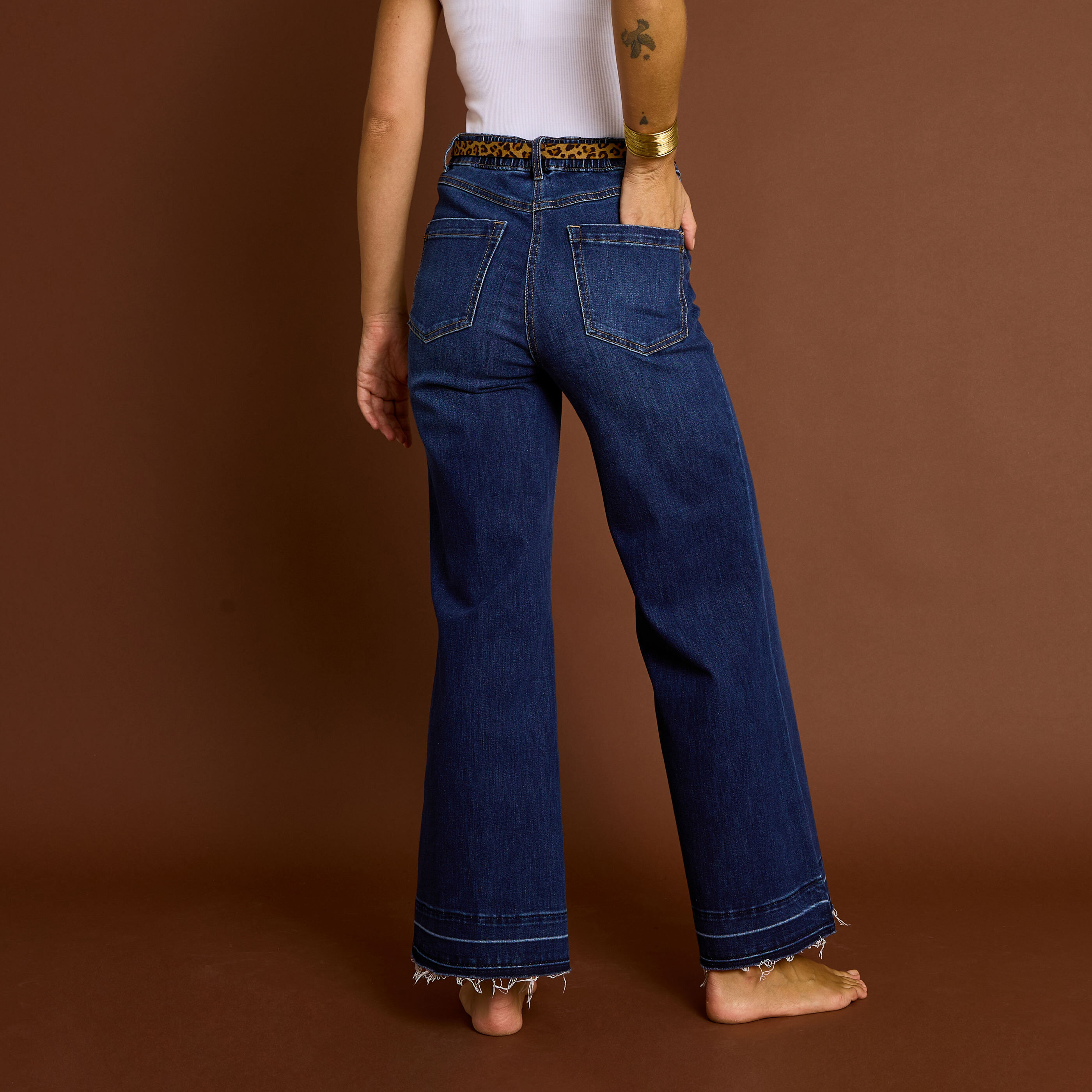 Jean flare femme