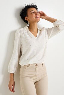Blouse en gaze de coton femme