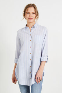 Chemise oversize rayée femme
