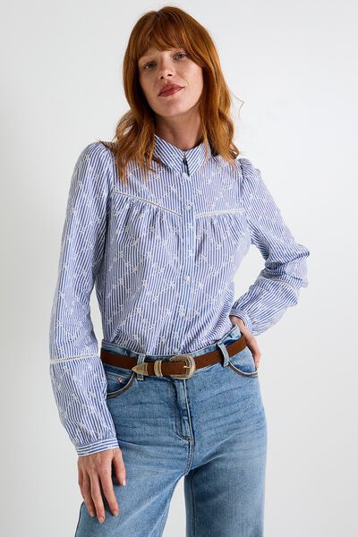Chemise rayée femme