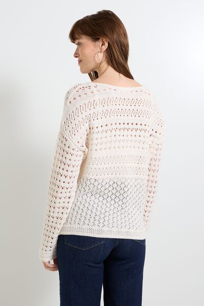 Pull en crochet femme