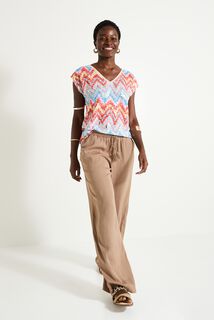 T-shirt imprimé ikat femme