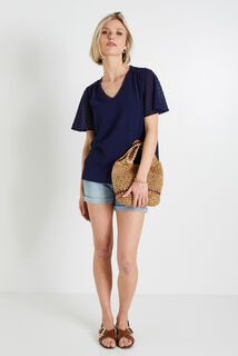 Blouse plumetis femme