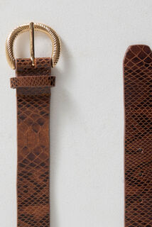 Ceinture croûte de cuir femme