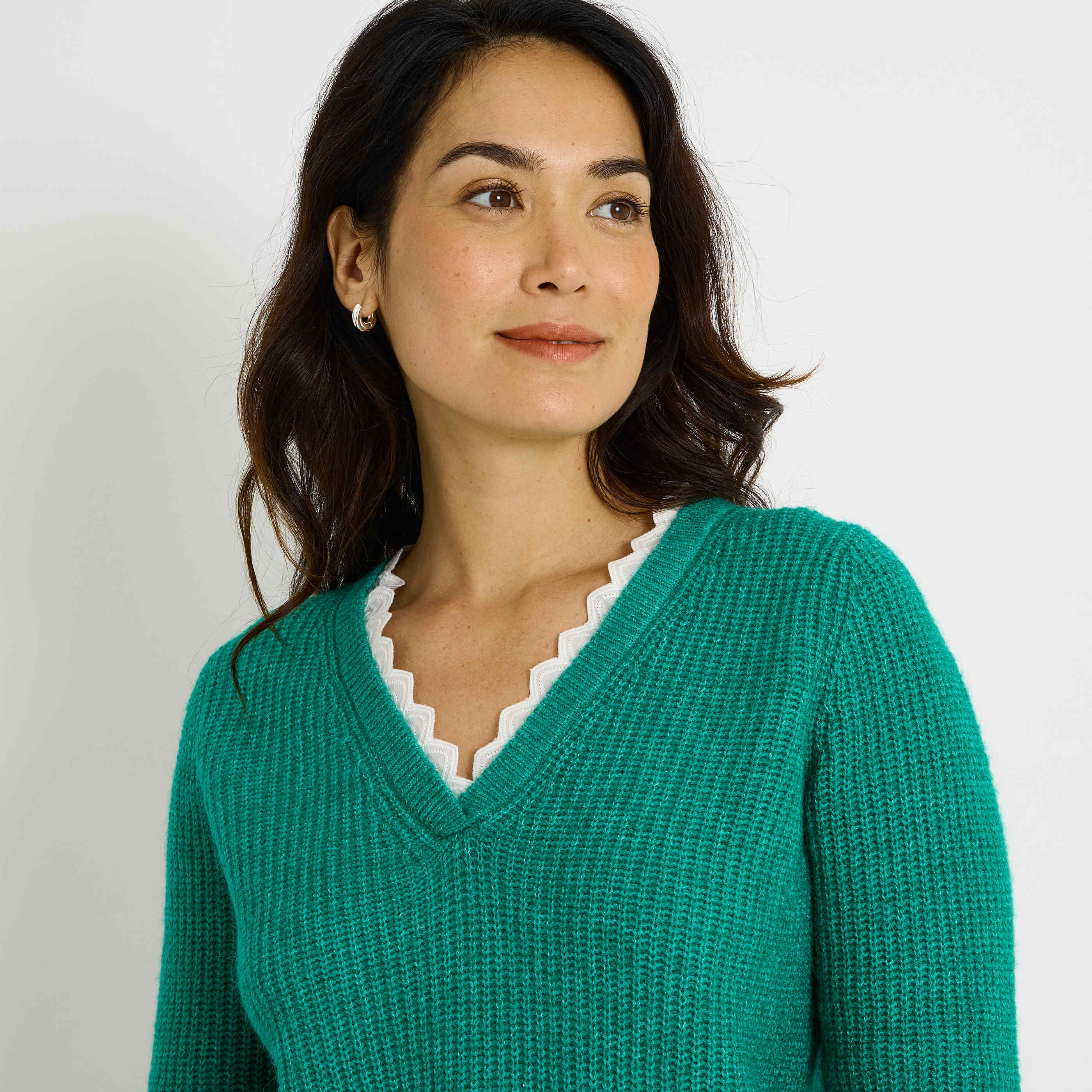 Pull c&ocirc;te anglaise femme