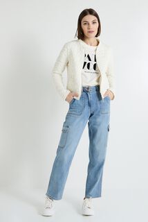 Bomber matelassé en maille femme