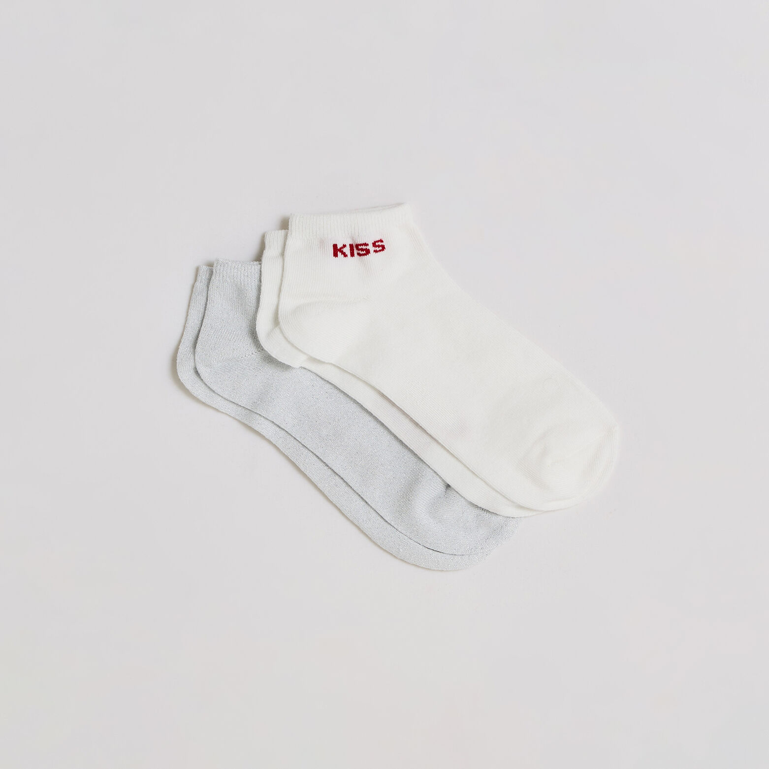 Lot de 2 paires de socquettes femme