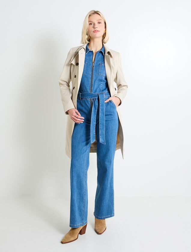 Combinaison en denim femme