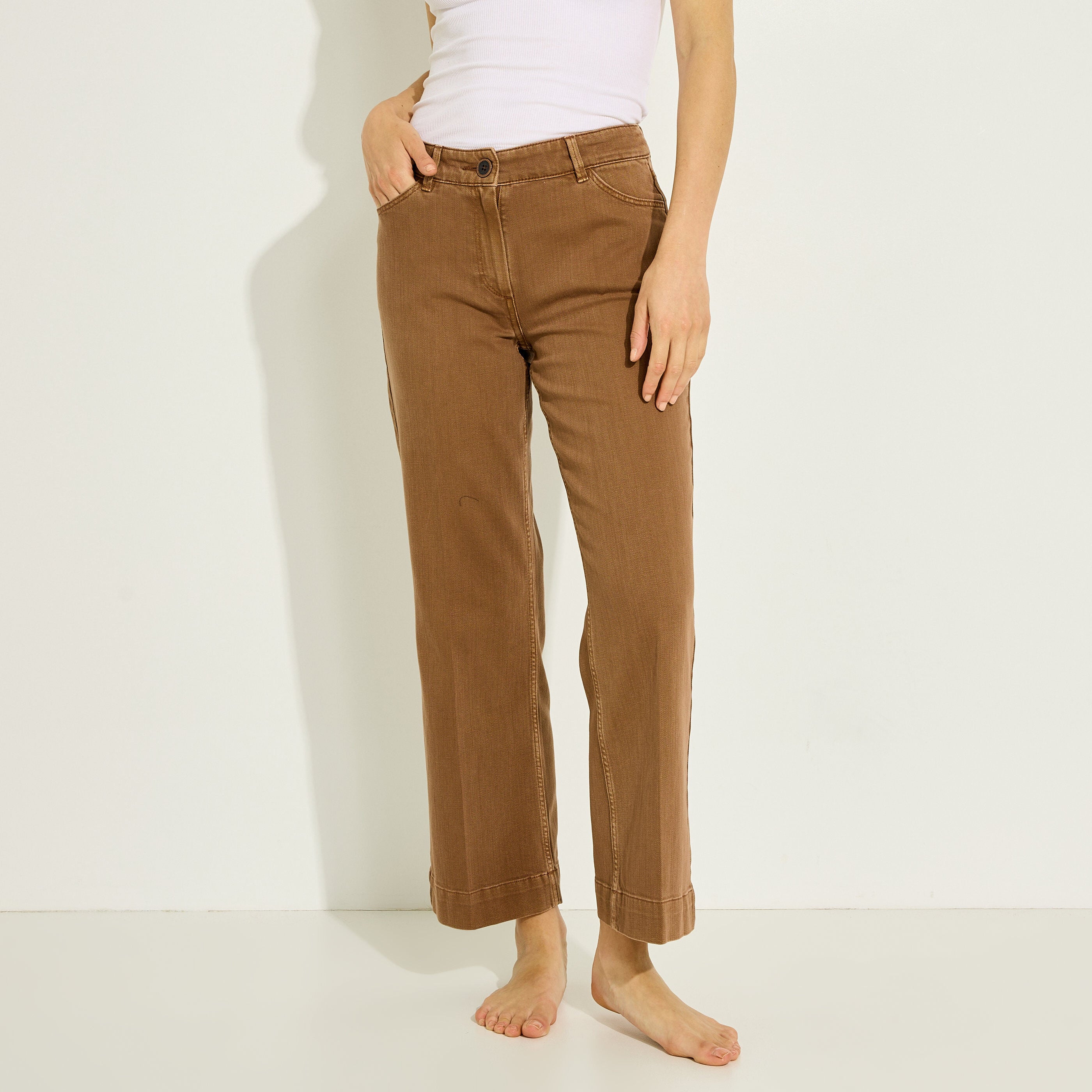 Jean flare raccourci KANSAS RF02 femme