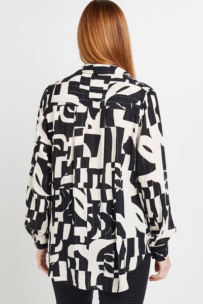 Chemise imprimée femme