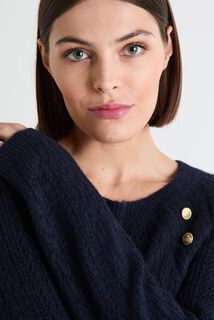 Robe pull col rond femme