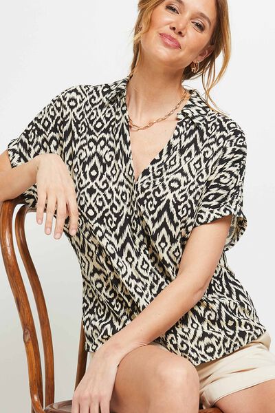 Chemise manches courtes femme
