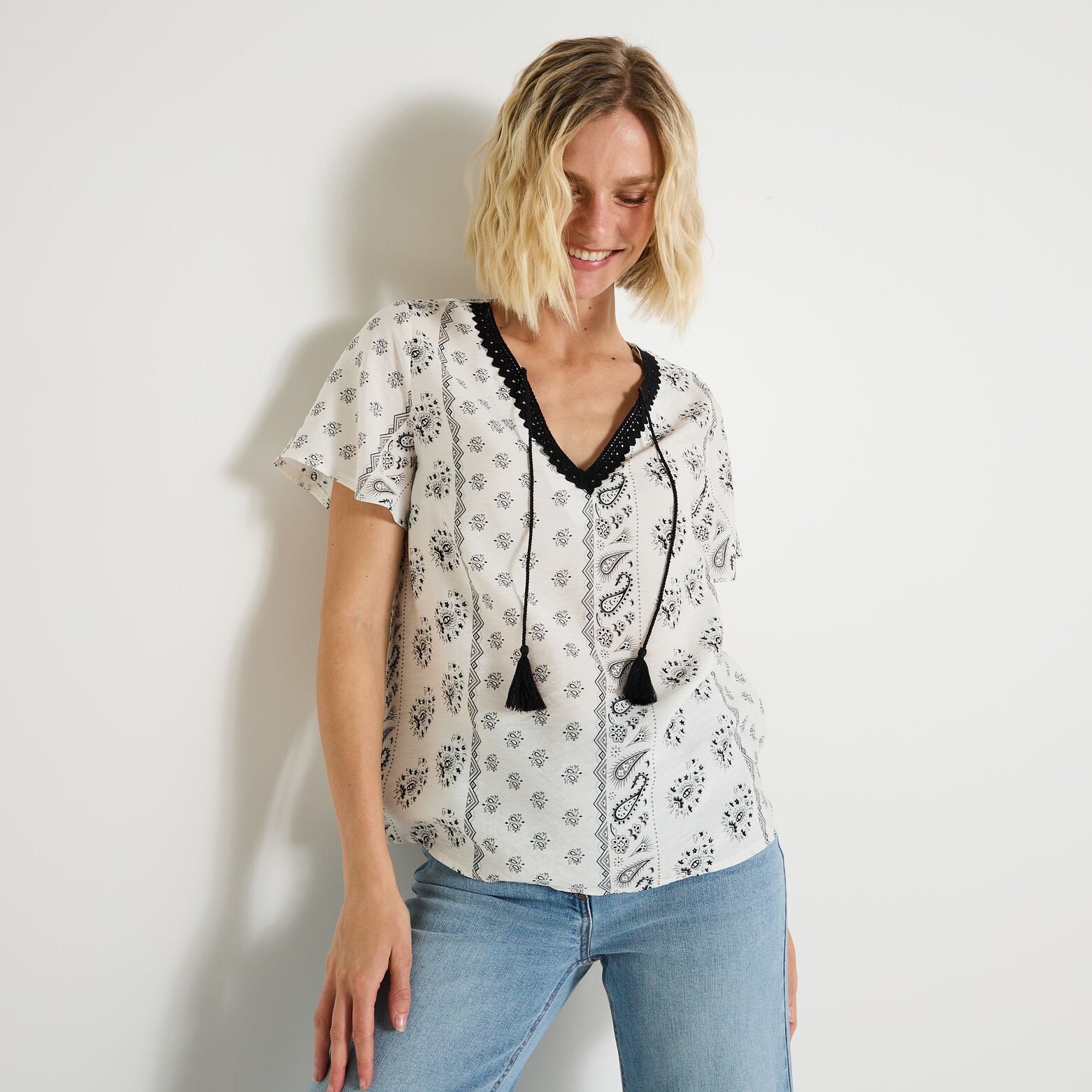 Blouse imprimée femme